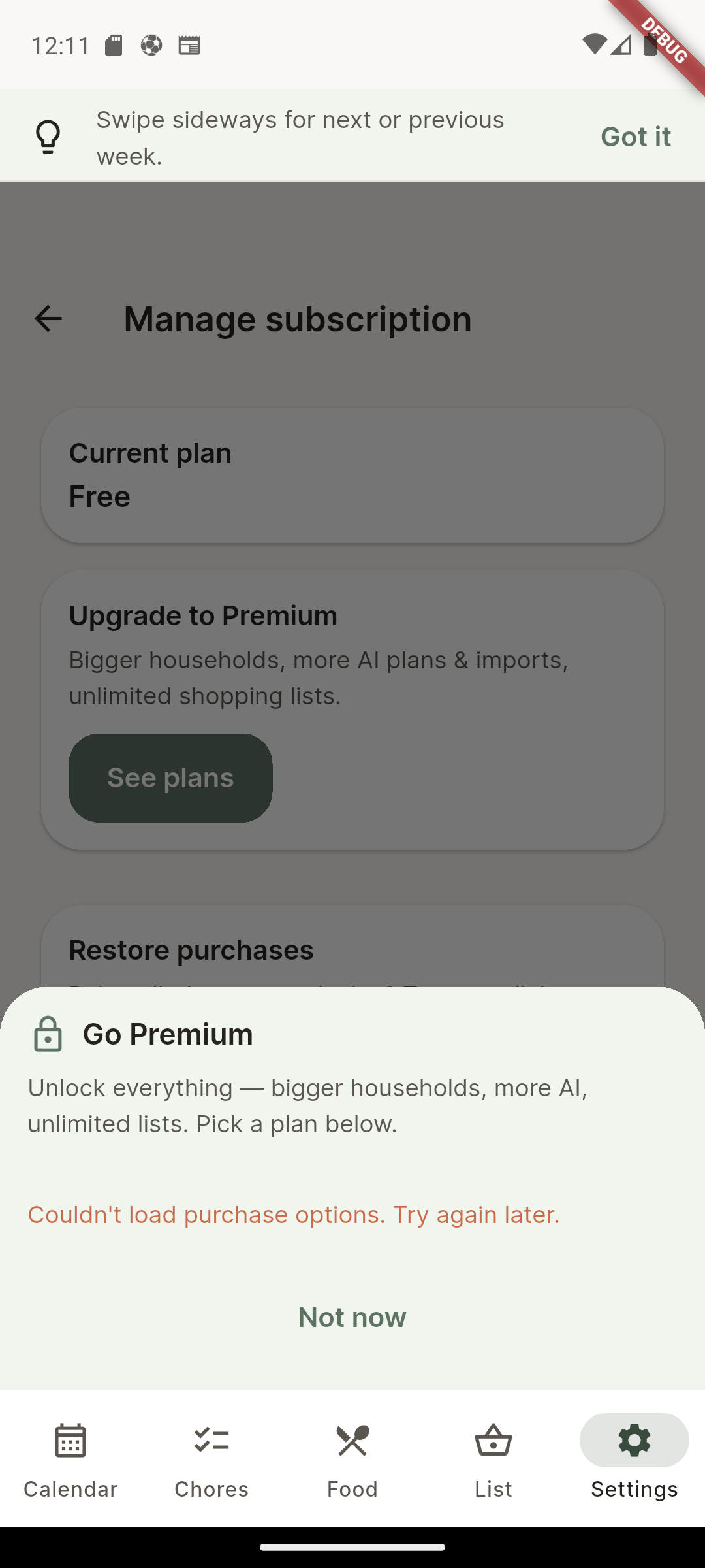 AI plans the week